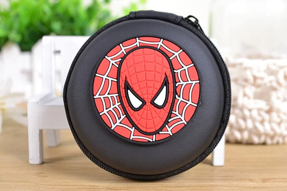Силиконовый кошелек для монет с Superman Spiderman Batman круглый гарнитура сумка Samll кошелек сумка Для женщин детей; подарок для девочек
