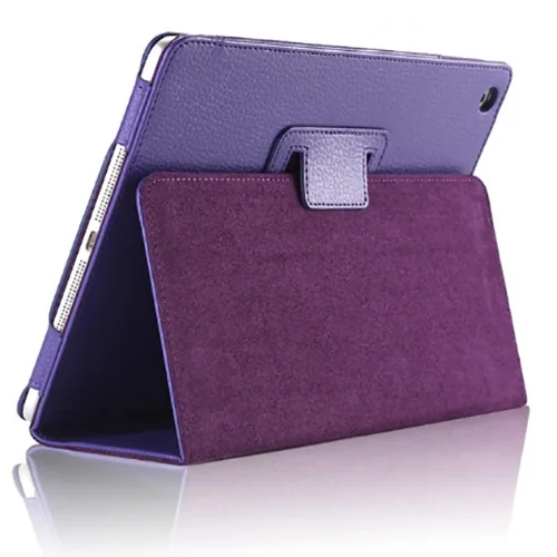 purple Для Apple ipad 1 2 3 чехол с функцией автоматического сна/пробуждения флип-Litchi из искусственной кожи чехол для нового ipad 2 ipad 3 Смарт-подставка держатель Чехол-книжка - Цвет: purple