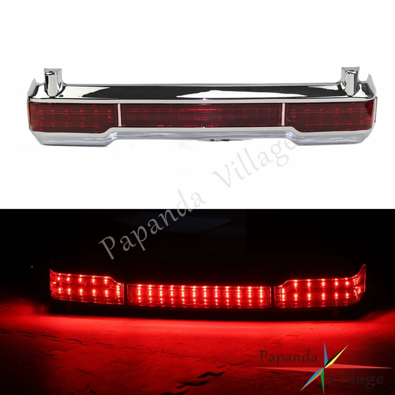 Мотоциклетные задние стоп-сигналы из АБС-пластика хромированные красные