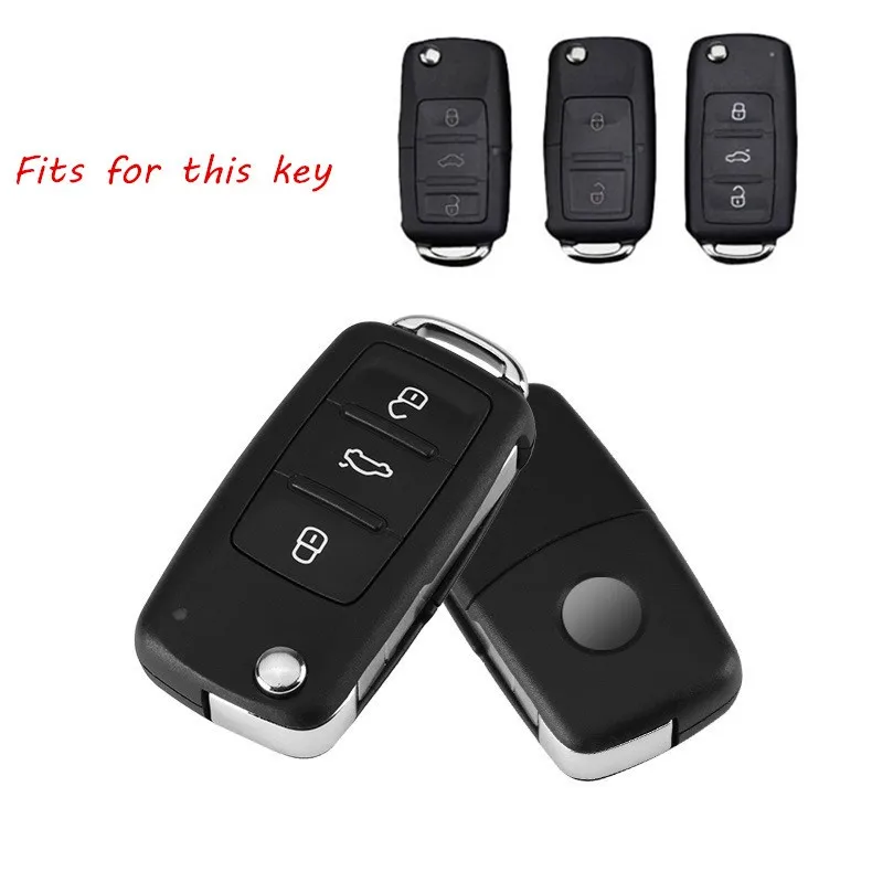 Новый ТПУ мягкий чехол для ключа автомобиля VW Volkswagen Skoda Polo Tiguan Passat Jetta MK5 MK6 T5 Beetle