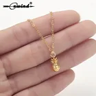 Ожерелье Cxwind с подвеской в виде ананаса для женщин и девушек, изящное ожерелье с 3D тропическими фруктами под золото, украшения в виде ананаса