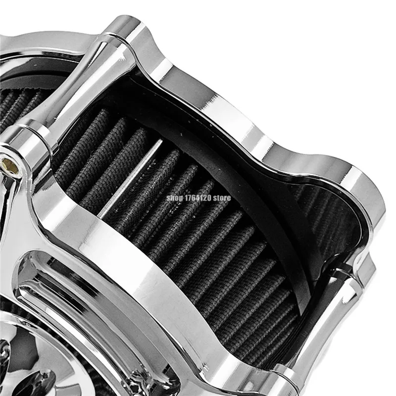 Серый фильтр мотоцикла Спайк фильтр входящего воздуха для Harley Touring Electra Street Glide Road King Road Glide-Up Softail 18