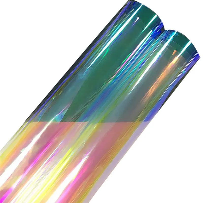 Ручной работы А4 прозрачная виниловая ПВХ ткань лазерная искусственная кожа DIY