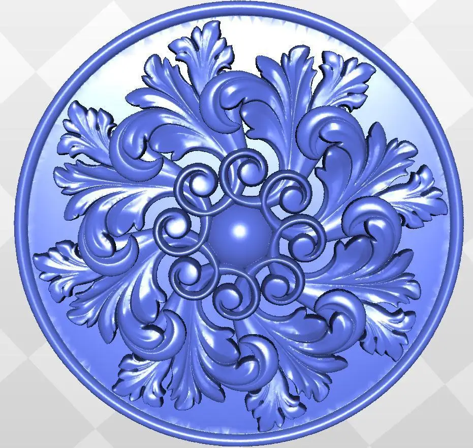 

rosette_55 for cnc in STL file format 3d model relief