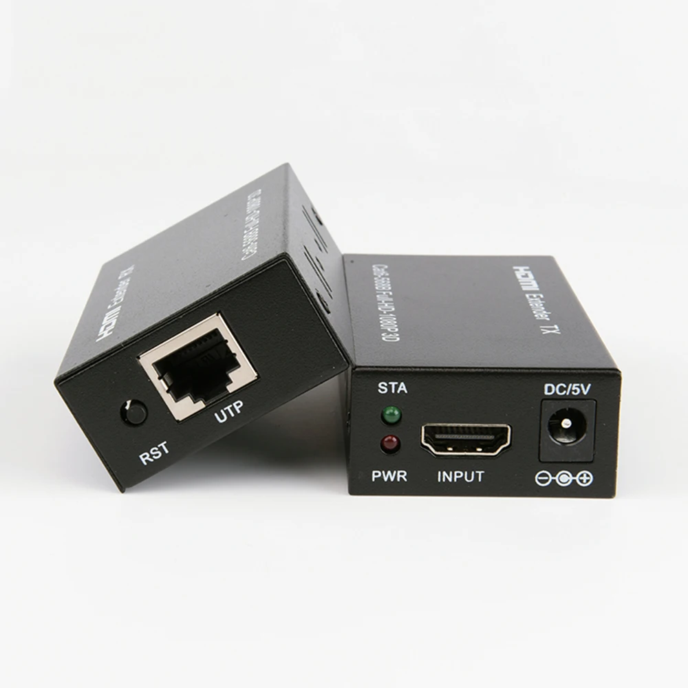 HDMI Extender до 60 м HDMI приемник передатчик 1080 P 3D более Cat6 Cat7 кабели RJ45 TX/RX extender