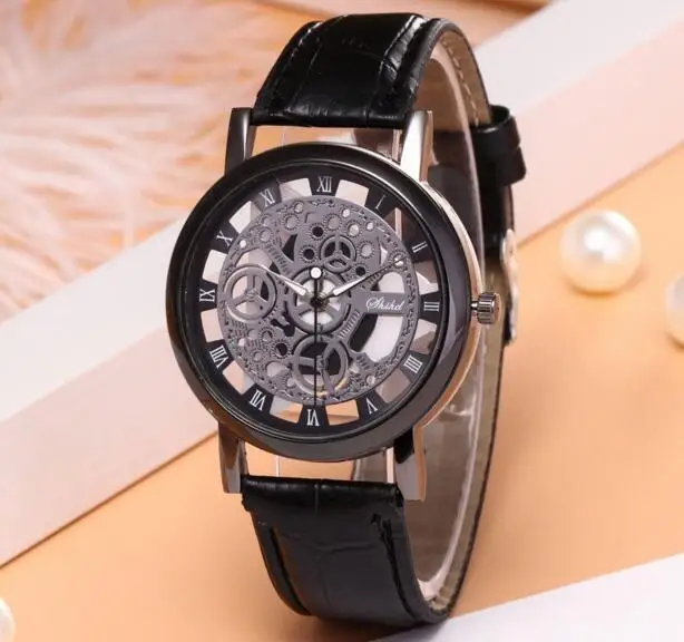 Изысканные модные высококачественные полые часы с ремешком для тела