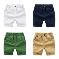 de peach new toddler kids casual pants for boys shorts summer cotton children beach shorts solid color baby boy clothes 2 6years