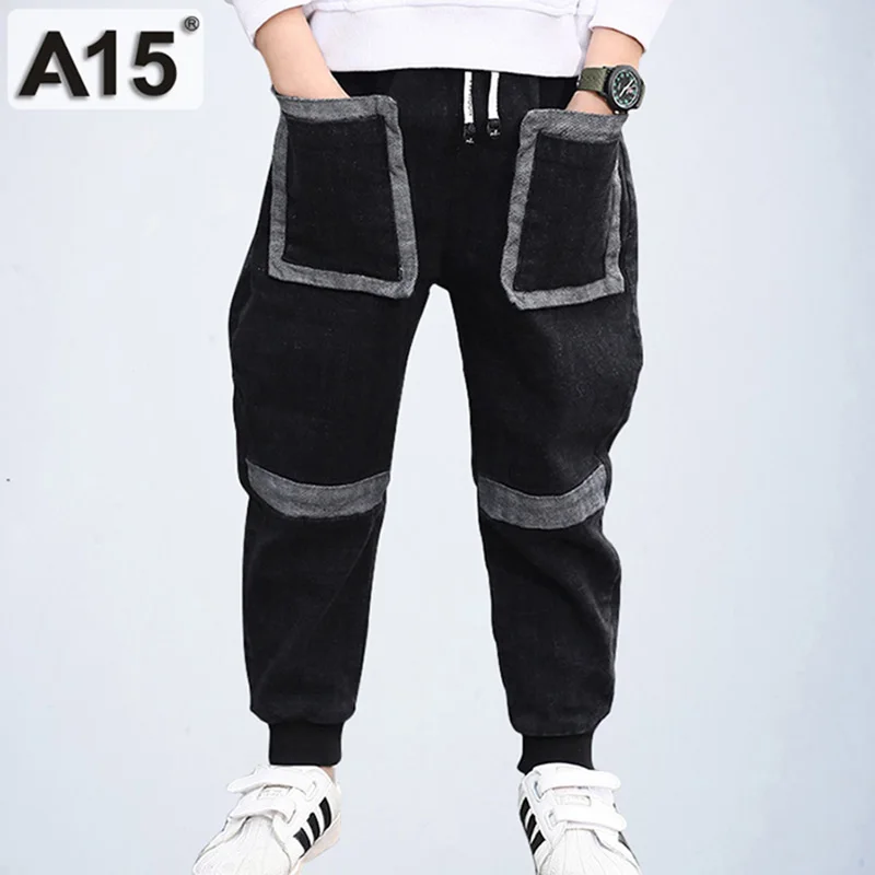 Спортивные штаны для мальчиков детские штаны-шаровары брюки с эластичной