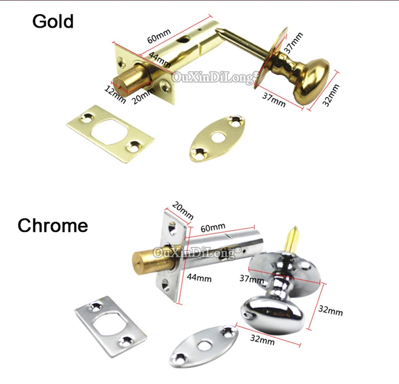 Совершенно новый 2 шт./лот Невидимый дверной замок труба хороший медный сердечник