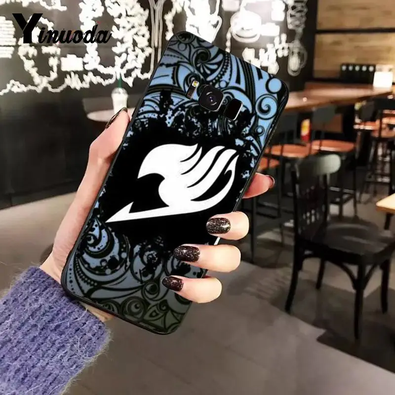 Yinuoda Anime Manga Fairy Tail logo Coque Shell Phone Case for Samsung Galaxy S7edge S6 edge plus S5 S8 S7 S9 Plus case | Мобильные
