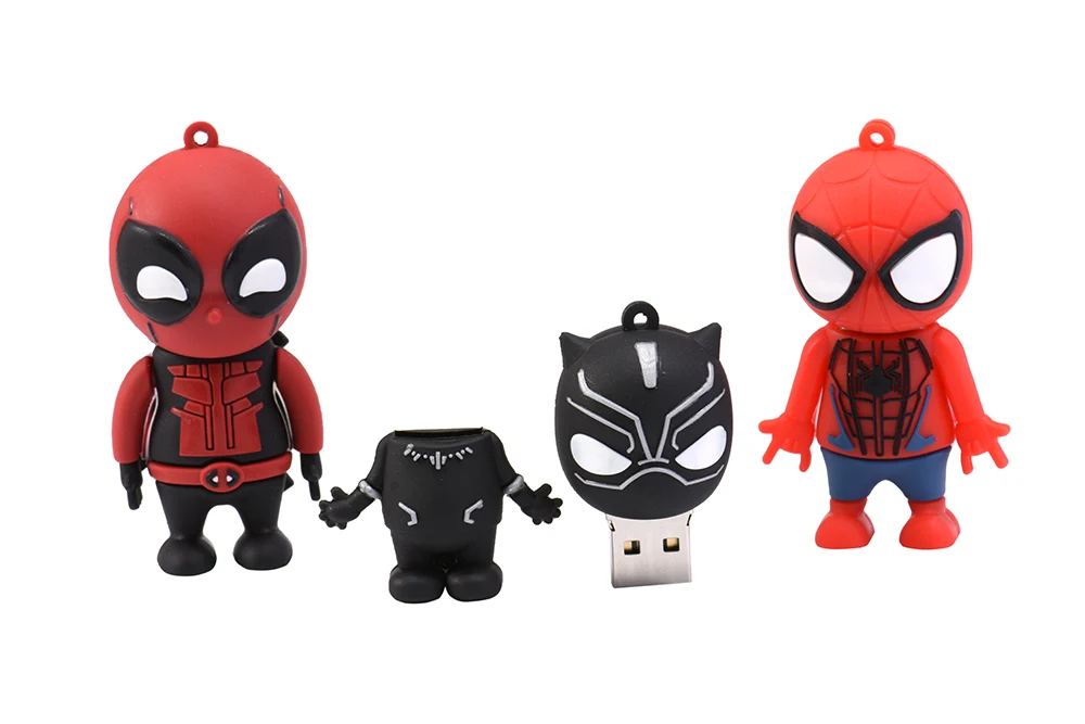 JASTER продвижение креативный мультфильм внешний накопитель USB 2,0 4 ГБ 8 ГБ 16 ГБ 32 ГБ 64 ГБ Marvel Человек Паук серии USB флэш-накопитель