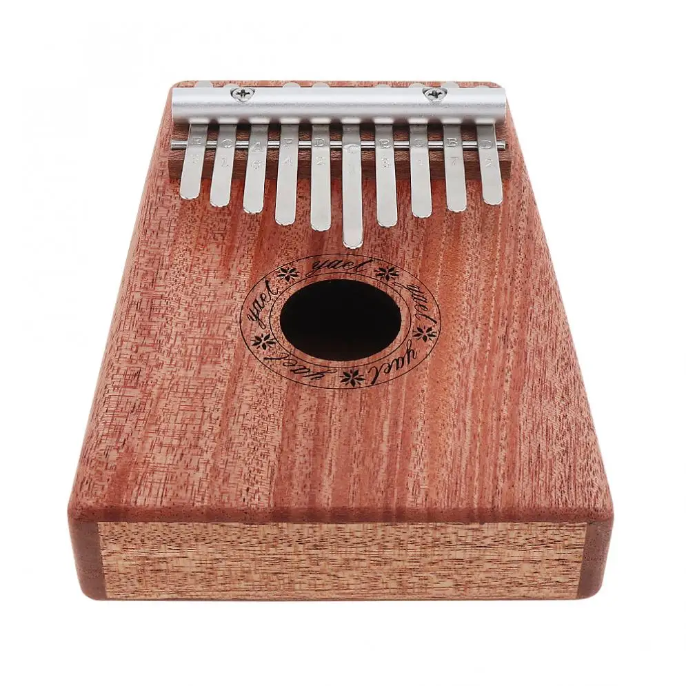 10 клавиш Kalimba фанера красное дерево большой палец пианино Mbira натуральная мини