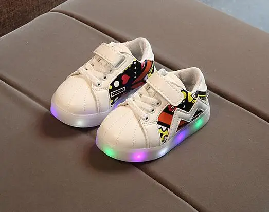 AI LIANG Spring Autumn Kids Glowing Shoes Boys Girls Sneakers Children's Casual Sports Running LED Lighted | Детская одежда и