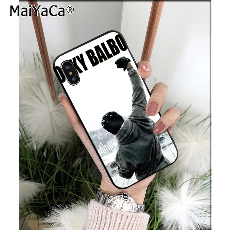MaiYaCa Rocky Balboa лучший из высококачественный чехол для телефона Apple iPhone 8 7 6 6S Plus X XS MAX 5