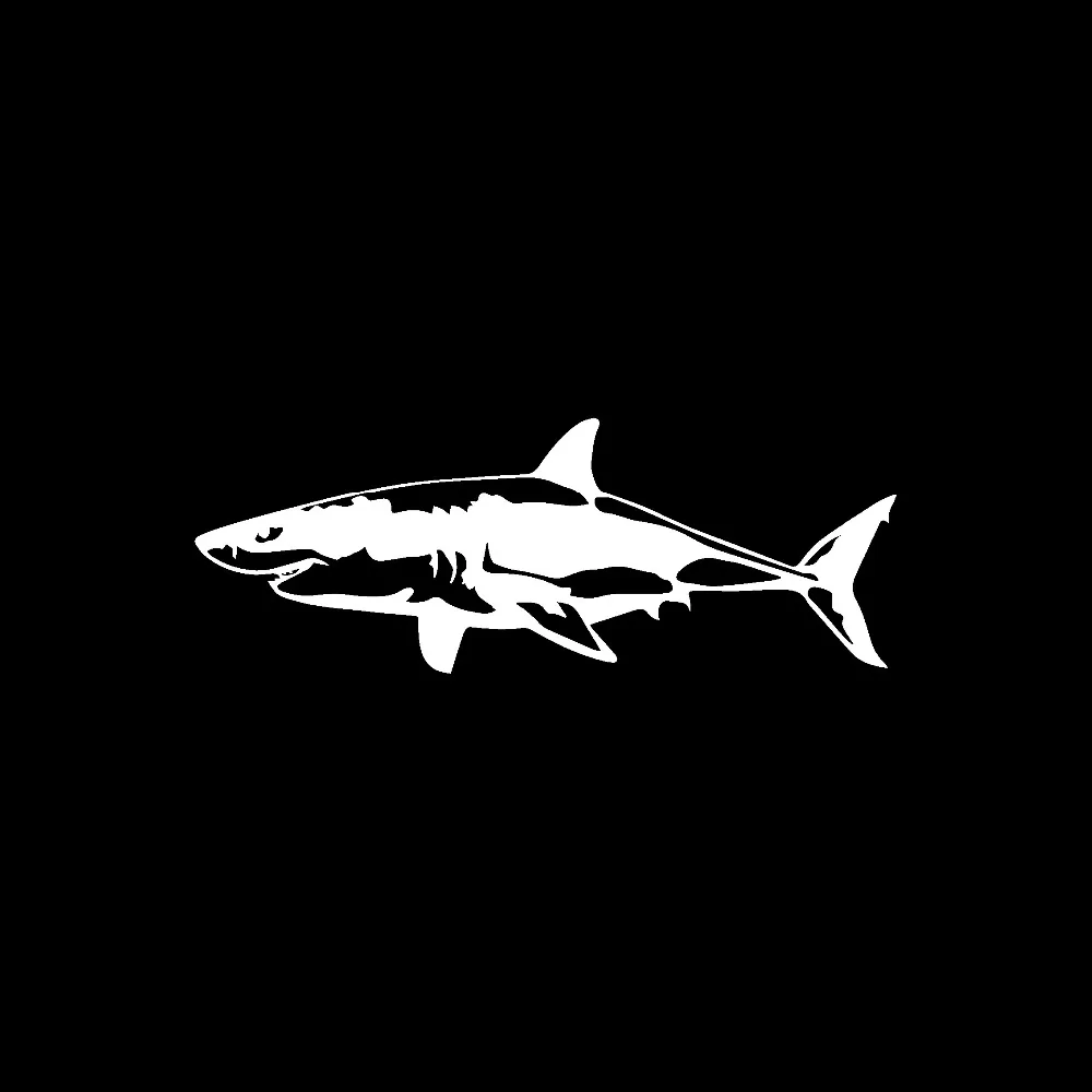 Виниловая наклейка Tancredy 17 1*6 4 см Great White Shark украшения наклейки для автомобилей с