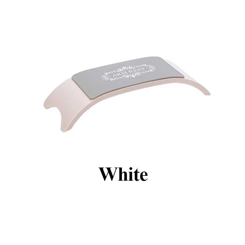 White Силиконовая подушка, подушка для запястья, подставка для рук, Маникюрный Стол, держатель для рук, подставки для рук, моющийся коврик, складной коврик для маникюра, салонные инструменты - Цвет: White