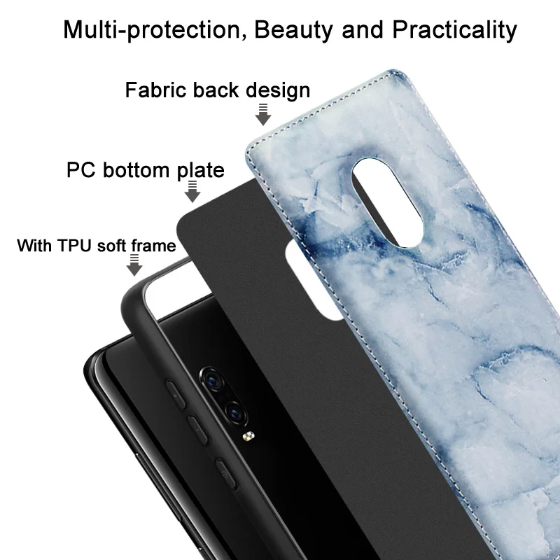 Задняя крышка из ткани IMAK + Жесткий ПК мягкий чехол ТПУ для Nokia X6 6 1 Plus X7 7 задняя с