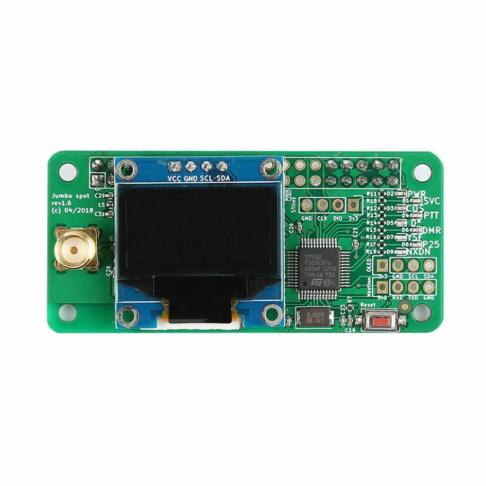 Новый Портативный Размеры OLED Дисплей Алюминий приемник сигнала MMDVM hotspot
