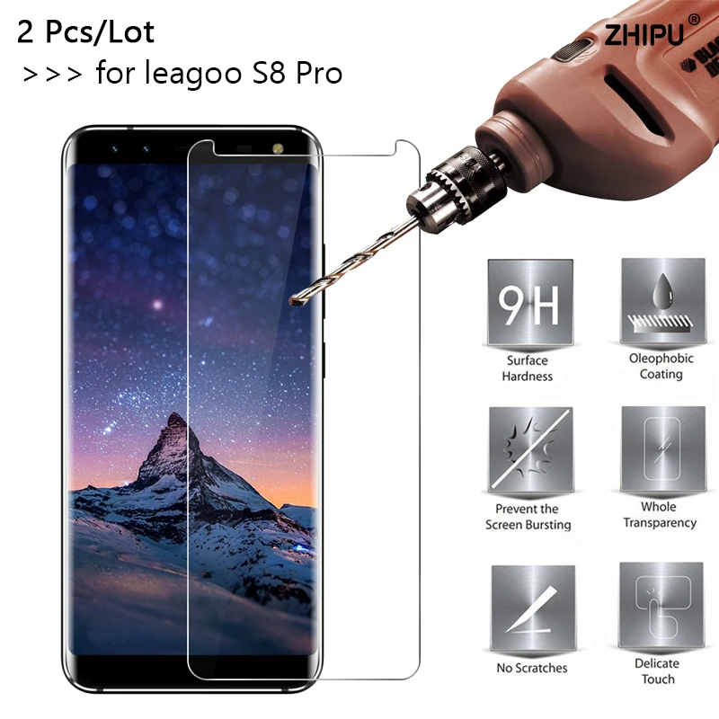 2 шт./лот 2.5D 0 26 мм 9H Премиум Закаленное стекло для Leagoo S8 Pro Защитная пленка экрана 5