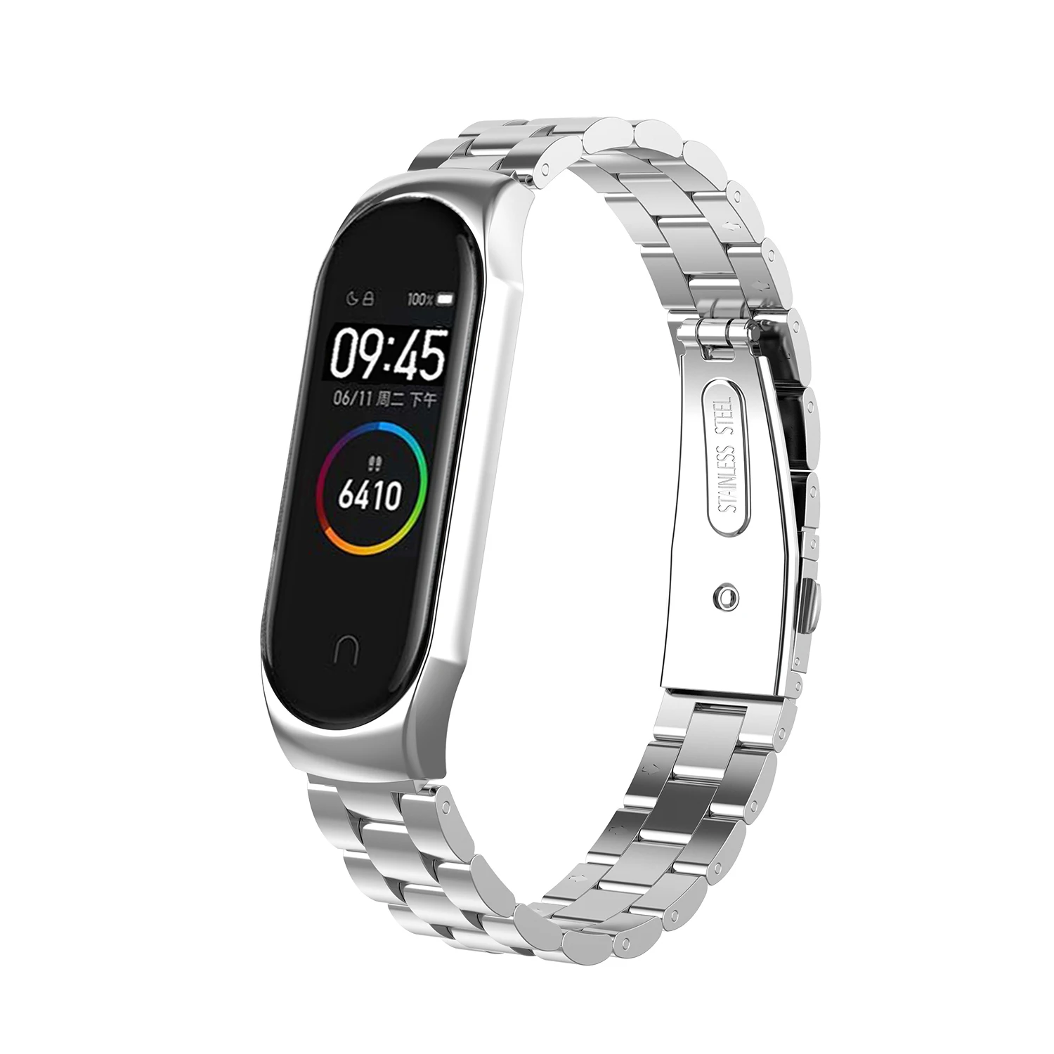 6 цветов из нержавеющей стали mi Band 4 ремешок для Xiaomi mi Band 3 ремешок совместимый браслет mi band 3 браслеты Pulseira mi band3