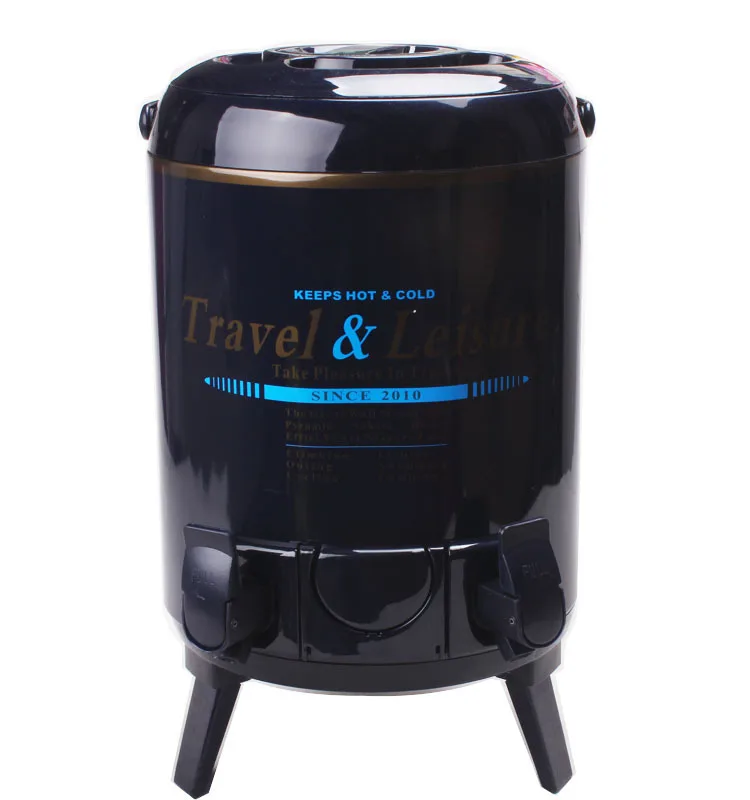 Двойной Изолированный чайный кулер ведро холодная нержавеющая сталь для льда