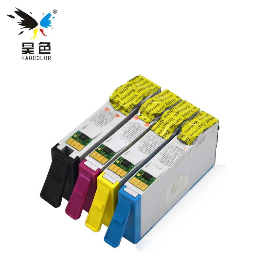 Сменный картридж HAOCOLOR 4 шт. для HP 904xl HP904XL 904 HP904 чернильный OfficeJet Pro 6970 принтер Все в
