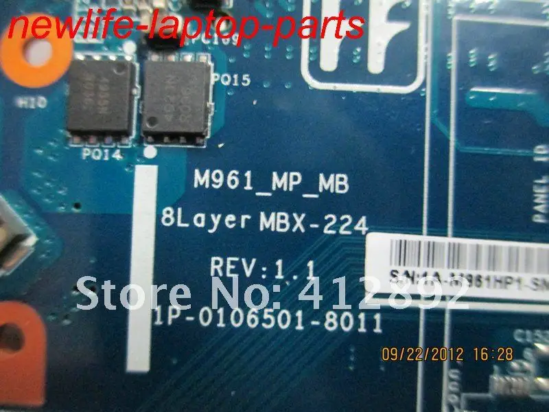 Гарантия 6 месяцев брендовая фреза ранней освещенности M961_MP_MB A1794325A 1P 0106501 8011 DDR3