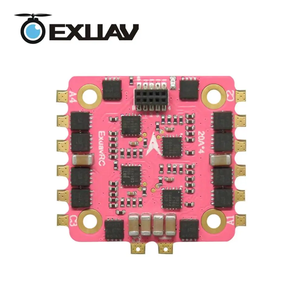 Exuav оригинальный flytower гонки мини F4 запасные части 20A 2 S-4 S dshot blheli_s 4 в 1 ESC для RC multirotor