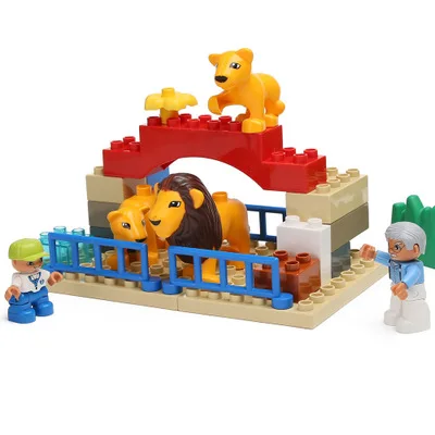 Детские Большие размеры большой кирпич совместим с Duplo строительные блоки