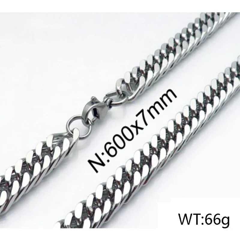 Классическая мода цепи с лица Стиль хип-хоп Европа нейтральный 7 мм Ширина