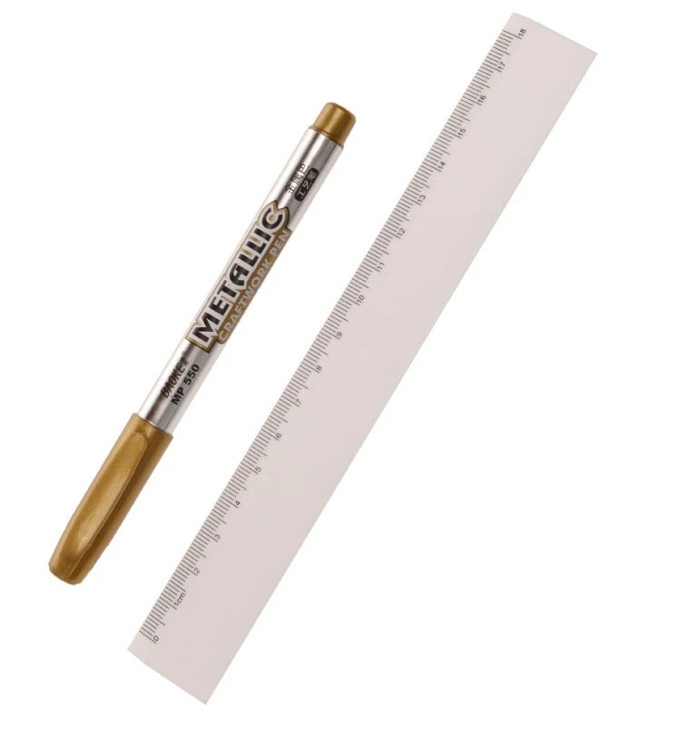 10 Units DIY Paint Markers Pen For Craftwork Gold Silver Metallic Wedding Party Scrapbook Signature Uses | Канцтовары для офиса и