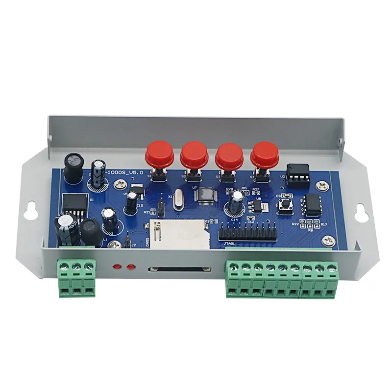 Szoumy T1000S sd карта WS2801 WS2811 WS2812B LPD6803 LED 2048 пикселей контроллер DC5 ~ 24V T 1000S RGB 10 шт