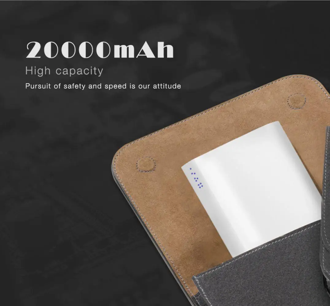 ARUN 20000 mAh внешний аккумулятор 2 USB многофункциональное портативное зарядное
