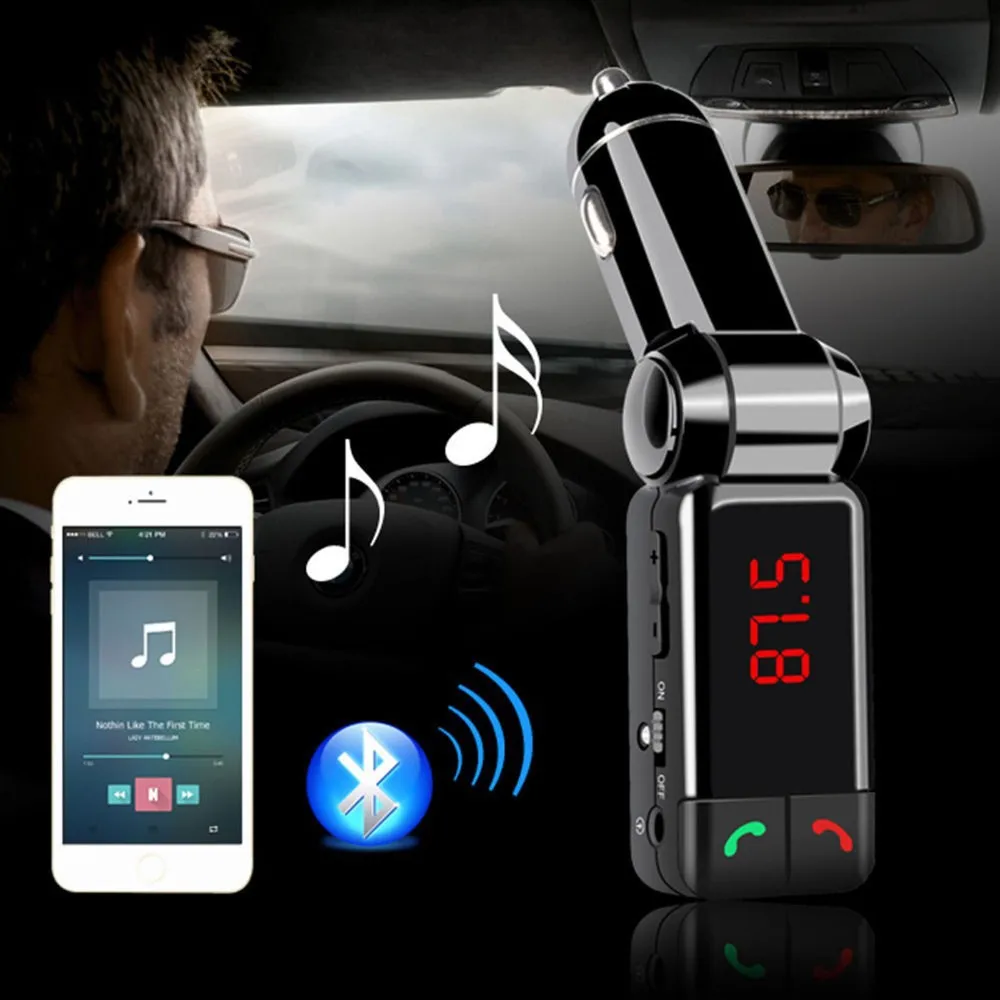 Беспроводной автомобильный fm передатчик Bluetooth Автомобильный MP3 аудио плеер FM