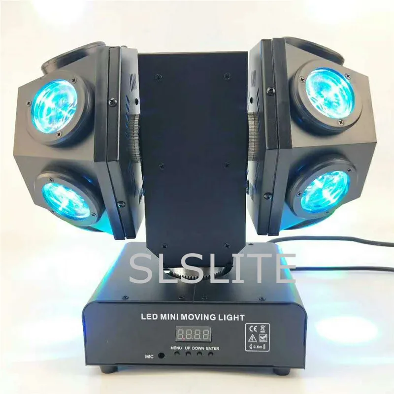 

New mini 12x10w RGBW 4IN1 LED Head Moving head beam Double Arms stage light
