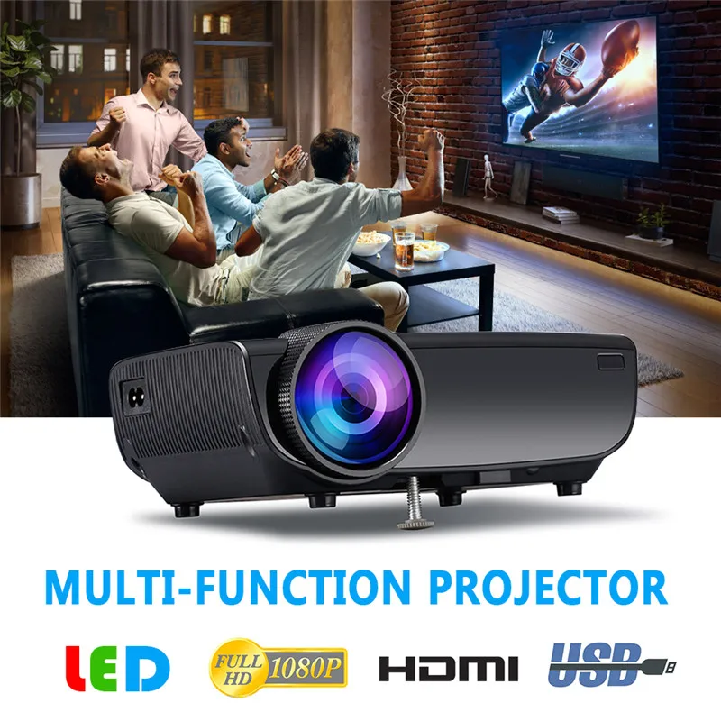 3D беспроводной проектор HD 1080P светодиодный мини проектор для мобильного телефона WiFi экранный проектор портативный проектор домашний кинотеатр проектор