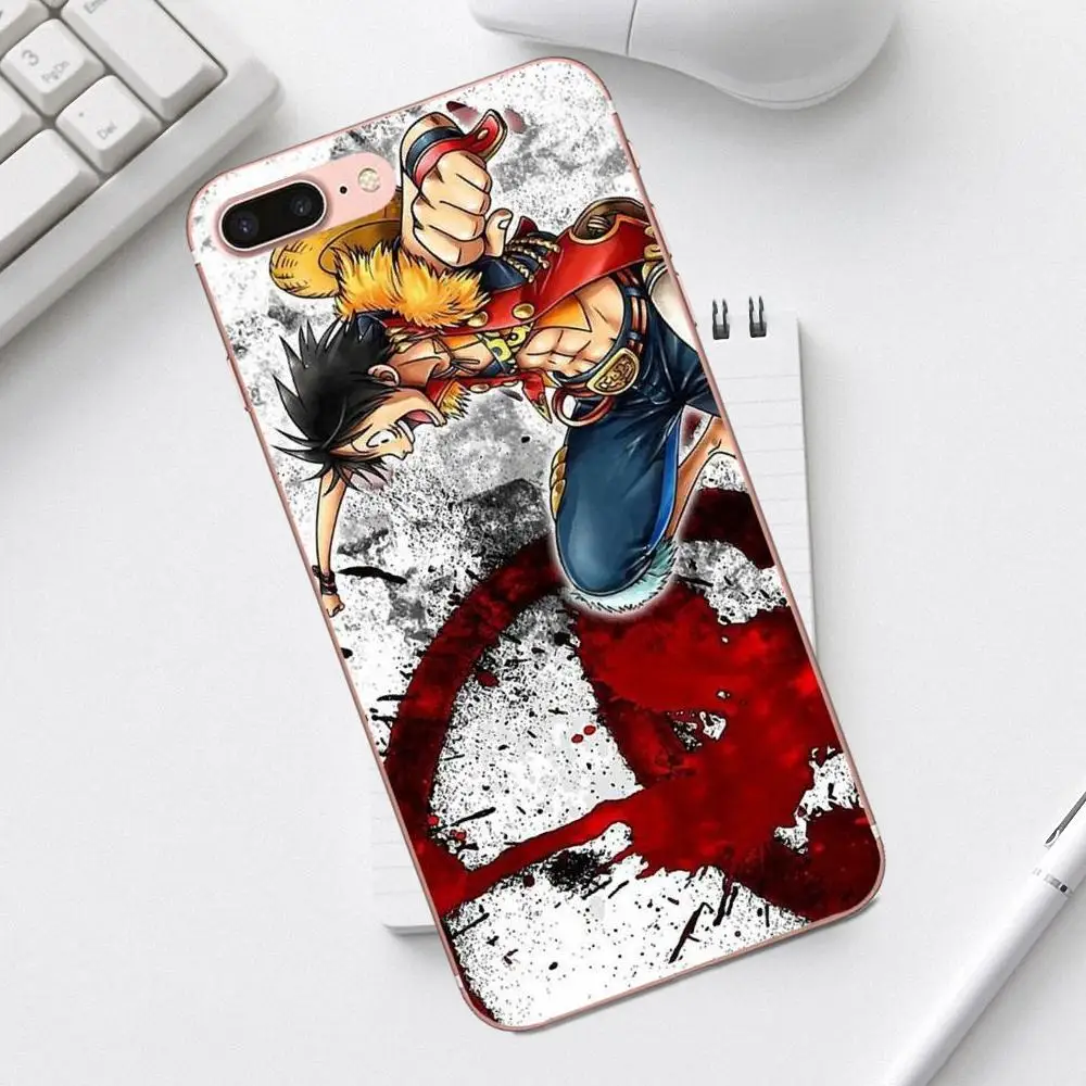 Qdowpz ТПУ чехол для iPhone 4 4S 5 5C SE 6 6S 7 8 Plus X XS Max XR Galaxy A3 A5 J1 J3 J5 J7 2017 Луффи ремень