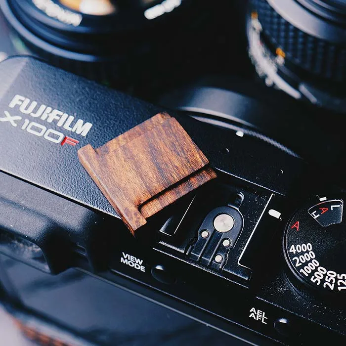 Деревянный Горячий башмак Крышка для Fuji X100F Fujifilm X 100F | Электроника