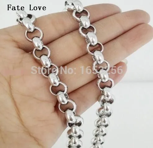 Fate Love 18 ''-36'' 8 мм 10 заказной из нержавеющей стали Блестящий Круглый Роло