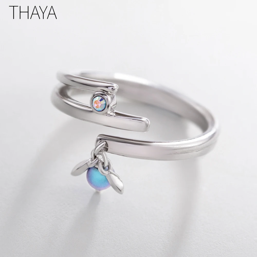 Thaya Midsummer Night's Dream дизайнерские кольца, винтажные цветные жемчужины, S925 Стерлинговое Серебро, Ювелирное кольцо для женщин