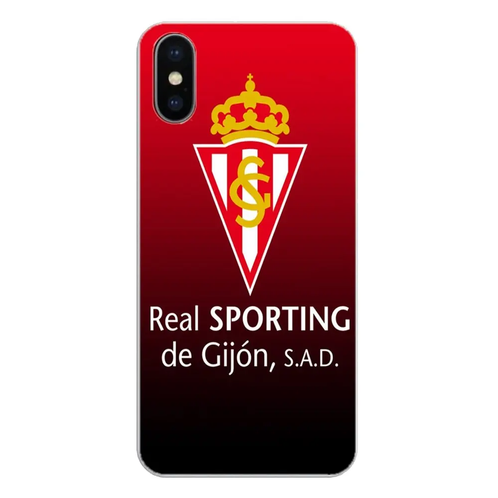sporting gijon logo Anciana Fans Club Silicone Phone Cases Cover For Samsung Galaxy Note 8 9 S9 S10 A8 A9 Star Lite Plus A6S A9S |