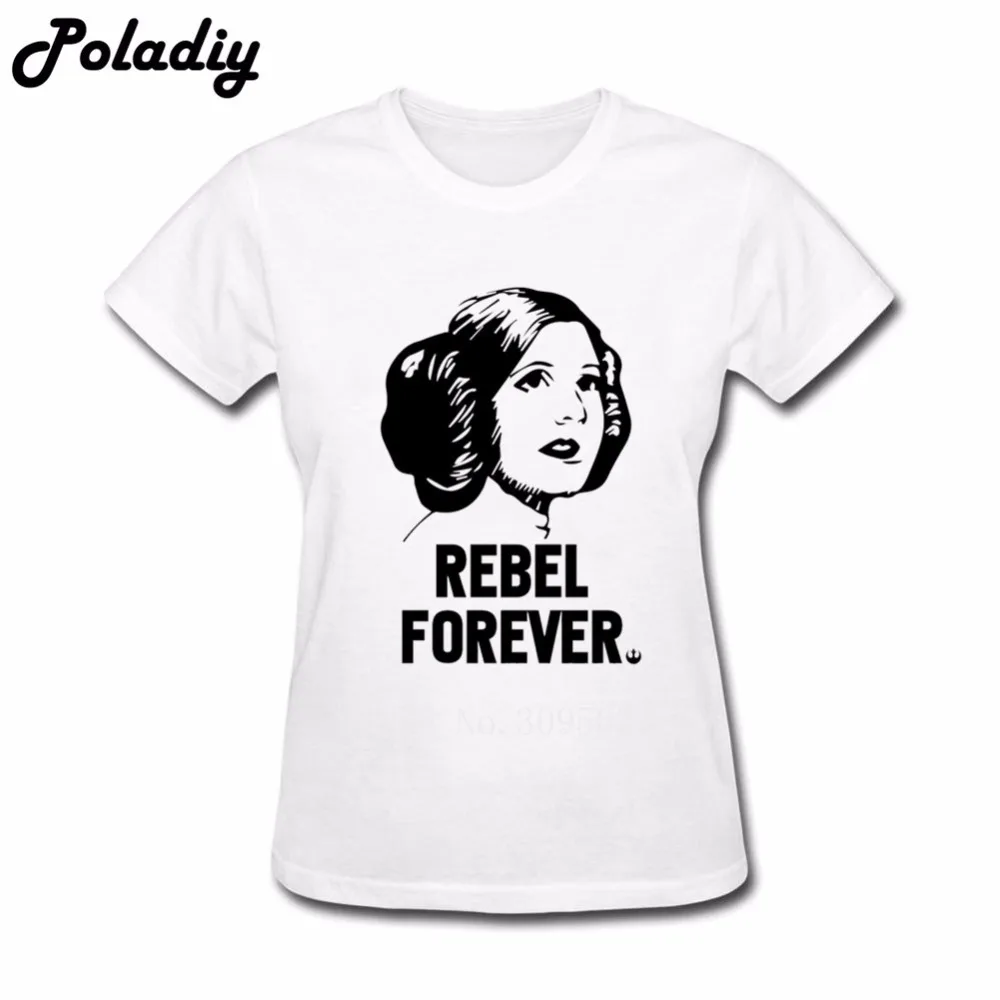 Женская Горячая футболка принцесса Leia Forever Star Wars женские футболки подарочные с