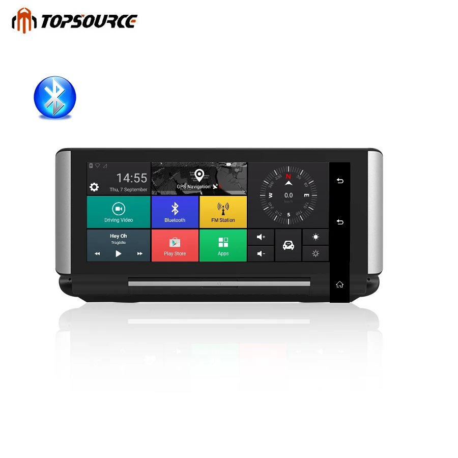 Автомобильный видеорегистратор TOPSOURCE GPS 4G ADAS 6 86 &quotAndroid 5 1 Автомобильная камера WIFI