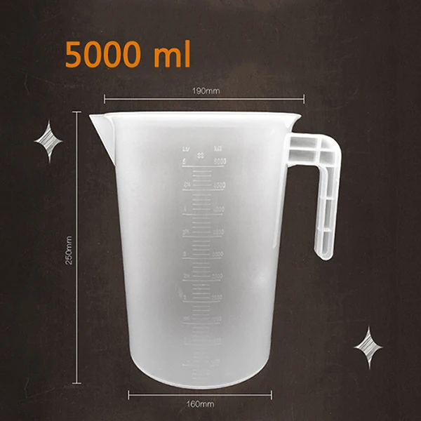 5000 ml 5000/2000/1000/500/250 мл, мерный стакан, Кухня гаджеты Аксессуары для выпечки - Цвет: 5000 ml