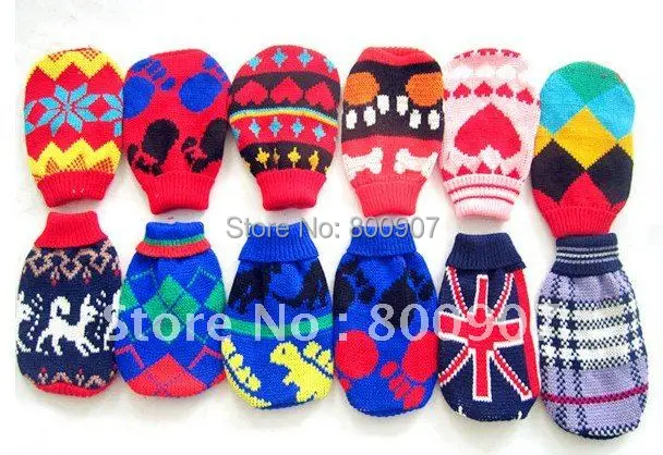 10 шт./лот 100% акриловый свитер для домашних животных ткань собак Одежда кошек