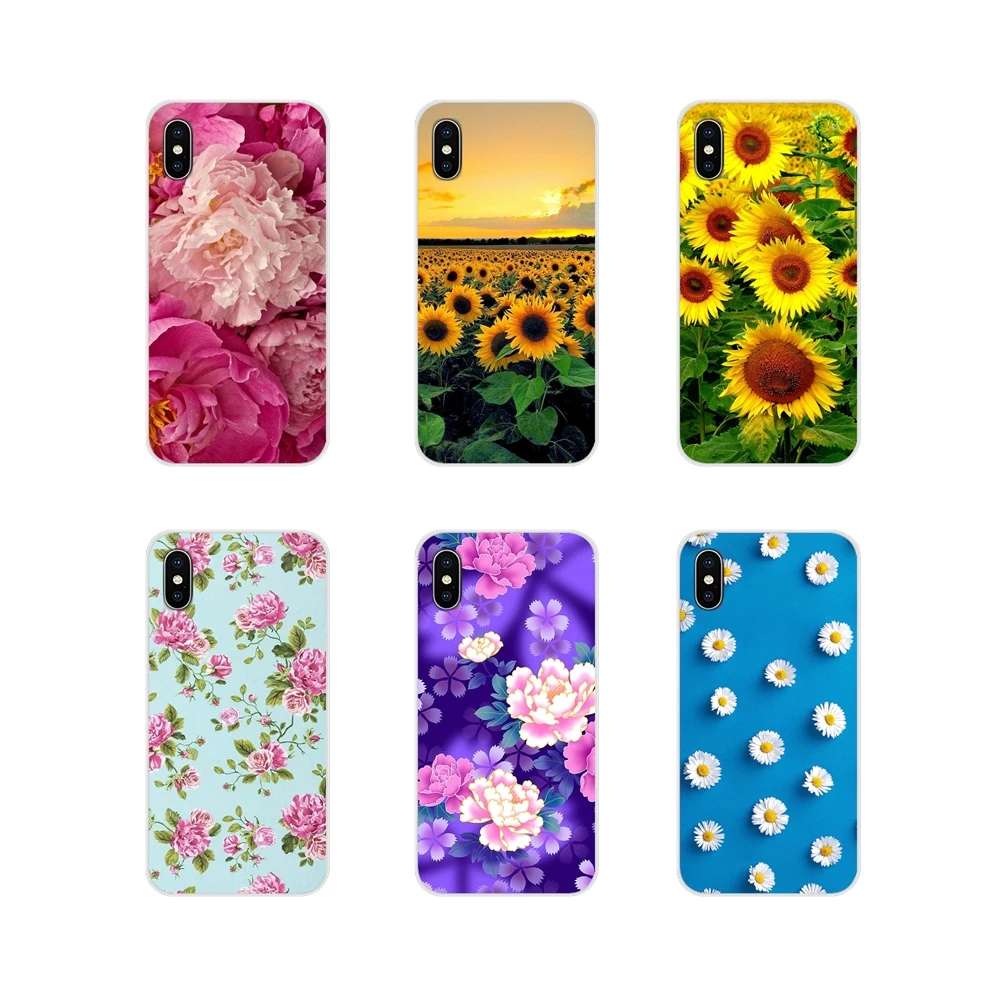 Аксессуары чехлы для телефонов Samsung A10 A30 A40 A50 A60 A70 Galaxy S2 Note 2 3 Grand Core Prime пион Sunflowe