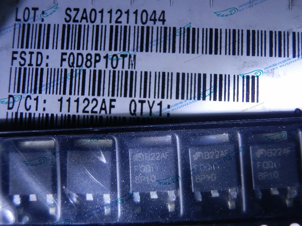 

20 шт./лот FQD8P10TM TO252 FQD8P10 8P10 MOSFET P-CH 100В 6.6A DPAK