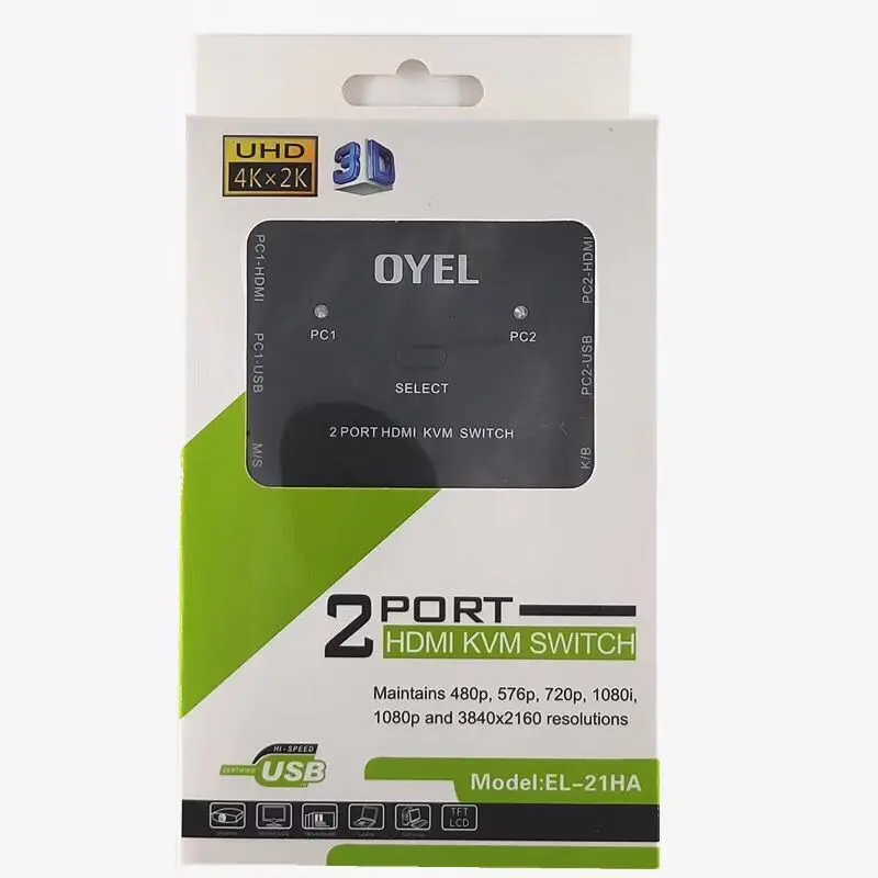 HDMI KVM переключатель 1 4 v коммутатор 2 порта шт обмен устройства для клавиатуры мышь