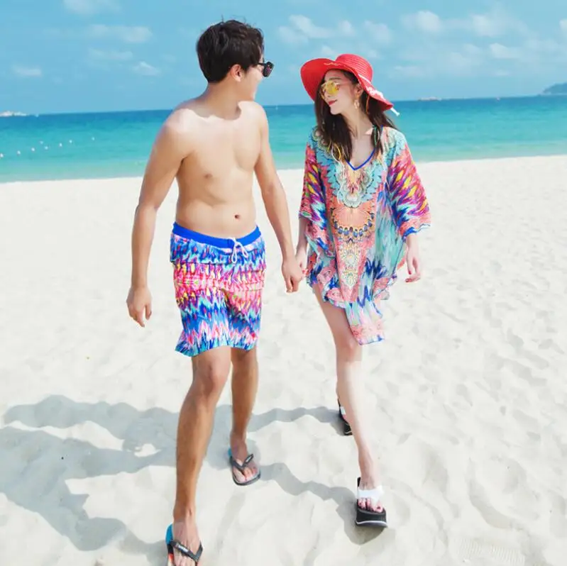 Купальники для пар женский сексуальный купальник с принтом закрытой крышкой