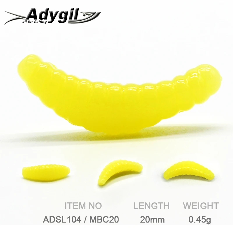 Рыболовная приманка ADYGIL Мягкая силиконовая ADSL104/MBC20 100 шт. 20 мм 0 45 г | Спорт и